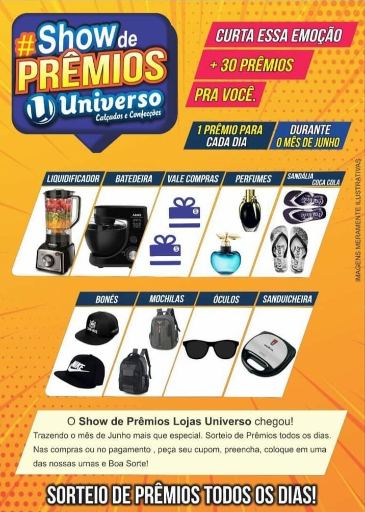 Dia dos Namorados é nas Lojas Universo em Amargosa; promoção sorteia vários prêmios