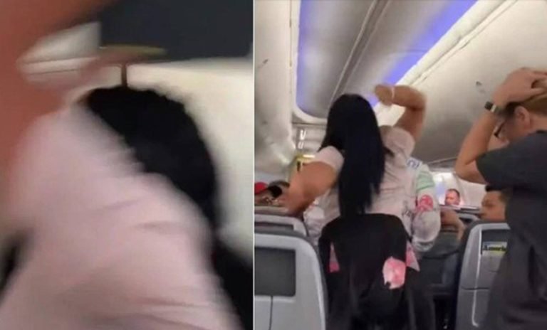 Vídeo: mulher provoca ‘barraco’ em avião após golpear com laptop o namorado: “olhou para outras”