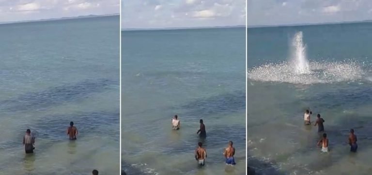 Vídeo: morador de Itaparica denuncia pesca com bomba na ilha