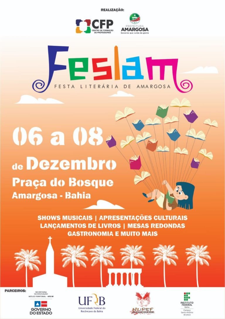 Em dezembro, Amargosa recebe o I FESLAM na Praça do Bosque