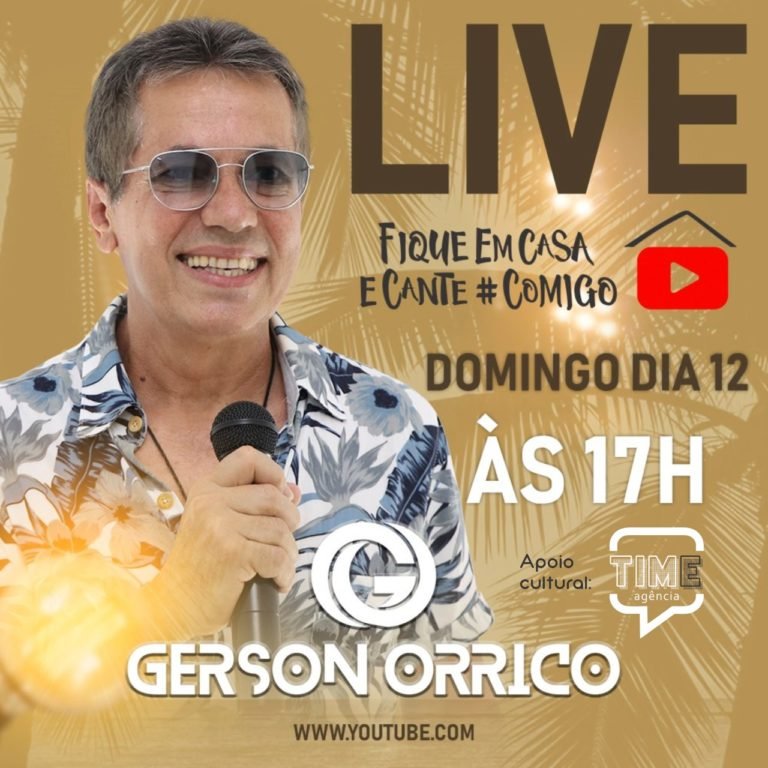 Domingo de Páscoa combina com live de Gerson Orrico!