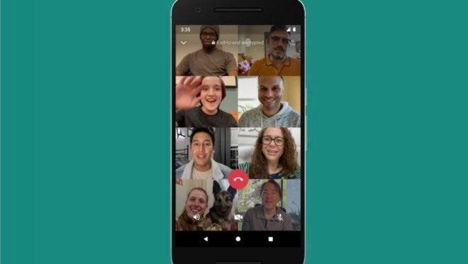 WhatsApp agora faz chamadas em vídeo e áudio com até 8 pessoas