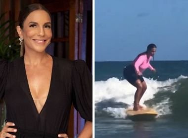 Ivete salva menino de afogamento em Praia do Forte; cantora estava surfando com filho