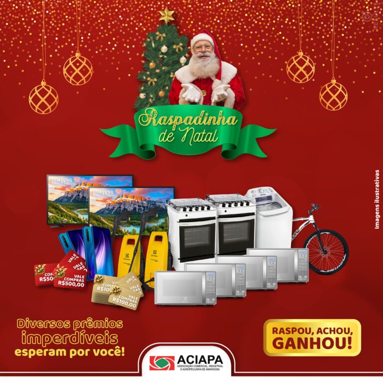 Raspadinha de Natal da ACIAPA oferta diversos prêmios no comércio de Amargosa; confira ganhadores e como participar: