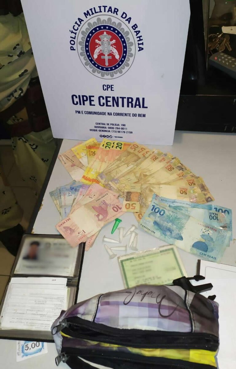 CIPE Central prende indivíduo com drogas em Bar do Km 100