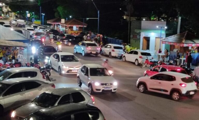 Foto da Orla de Mutuípe lotada, chama a atenção do Recôncavo