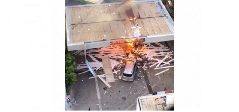 Duas pessoas ficaram feridas após explosão em posto de combustível em Salvador