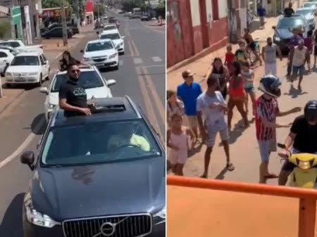 Empresário distribui notas de dinheiro na rua e vídeo viraliza: ‘dividir o lucro’