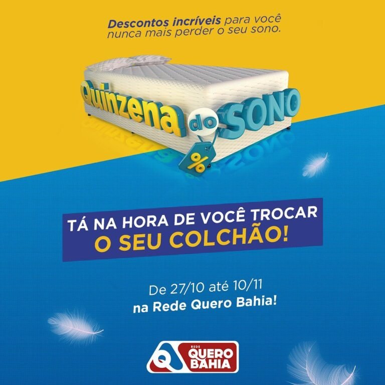 Durma bem com a Quinzena do Sono da Quero Bahia Amargosa!