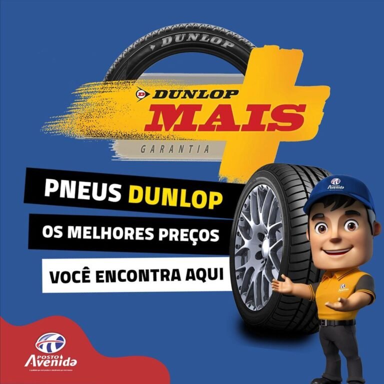 O melhor pneu do mercado com o menor preço você só encontra no Posto Avenida!