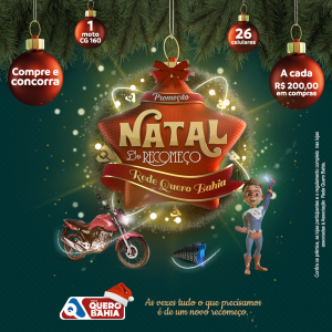 Chegou a campanha “Natal do Recomeço” da Quero Bahia Amargosa! Confira: