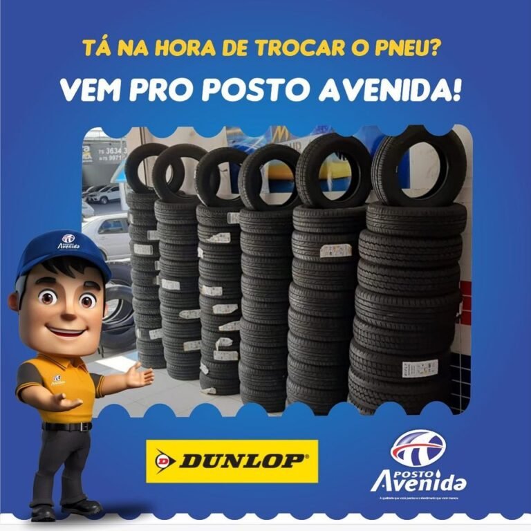 Pneu careca?! Passe agora no Posto Avenida!