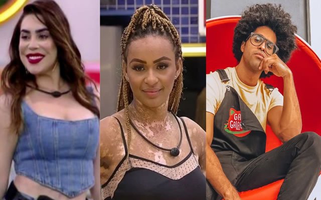 Naiara Azevedo, Natália e Luciano formam o primeiro paredão do BBB 22