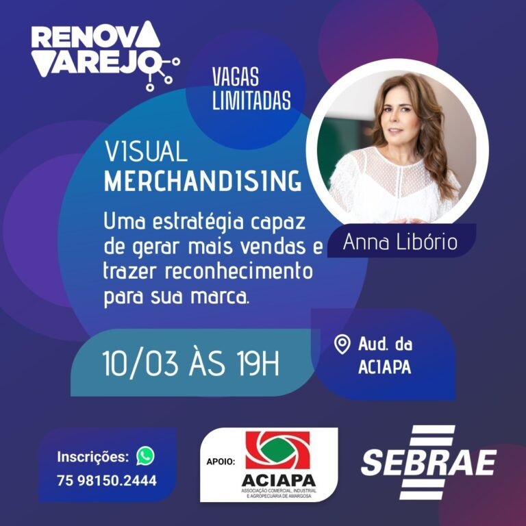 Sebrae promove palestra sobre visual merchandising em Amargosa