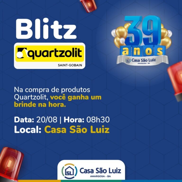 Quartzolit e Casa São Luiz realizam ação promocional nesta sexta e sábado!