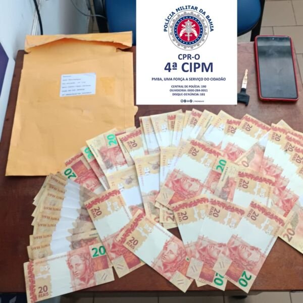 Homem é preso com R$ 1 mil em notas falsas nos Correios na BA