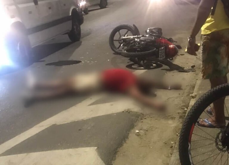 Acidente de moto deixa ferido no Centro de Amargosa