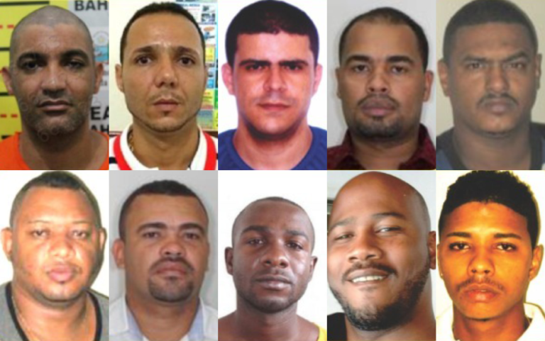 Veja quem são os 10 criminosos mais procurados da Bahia