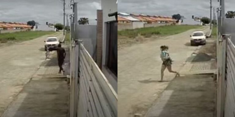 Vídeo: mulher amarrada por invasor na BA consegue fugir com filha antes de estupro