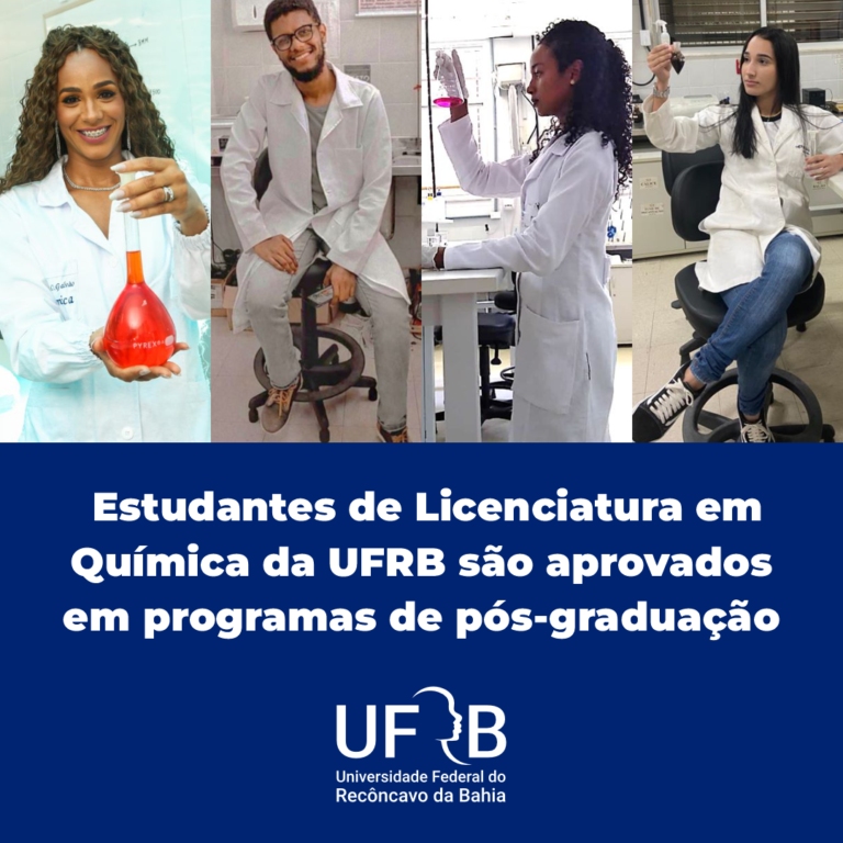 Estudantes de Licenciatura em Química da UFRB/Amargosa são aprovados em programa de doutorado