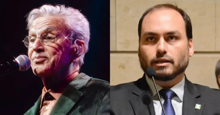 Caetano Veloso move ação contra Carlos Bolsonaro por uso indevido de música